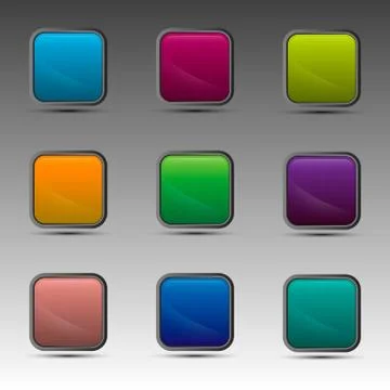 Different colorful squares Stock Illustration