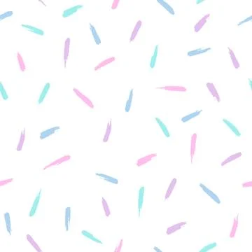 Different colors paint strokes. Stock Illustration