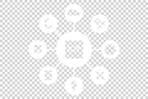 Different computer icons connected to IOT 写真素材