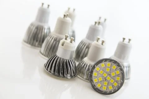 Different cooling SMD chips on LED bulbs Fotos Stock