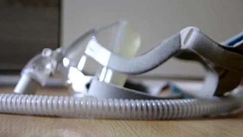 Different CPAP masks for obstructive sleep apnea Stock Footage 210510848