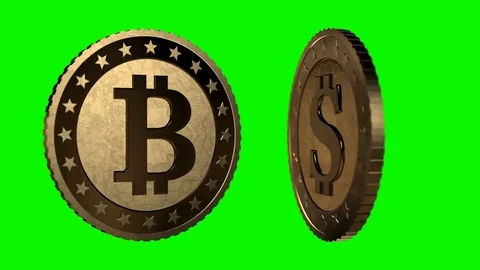 Different currency coins collide on green screen. Slow motion. Stock Footage 78742275
