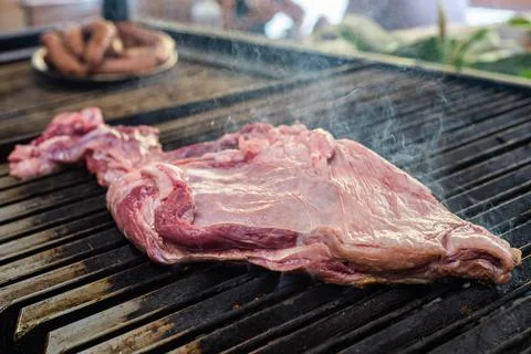 Different cuts of excellent quality beef grilled Stock Photos