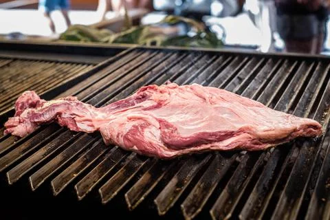 Different cuts of excellent quality beef grilled Stock Photos