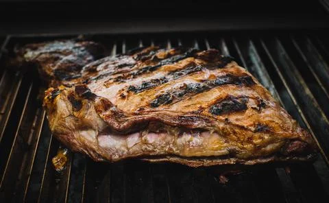 Different cuts of excellent quality beef grilled Stock Photos