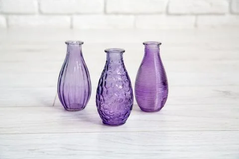Different decorative vases in a studio Stock Photos