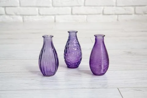Different decorative vases in a studio Stock Photos