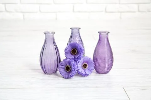 Different decorative vases in a studio Foto stock