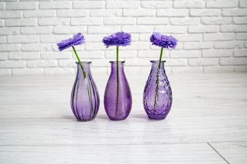 Different decorative vases in a studio Stock Photos