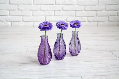 Different decorative vases in a studio Stock Photos
