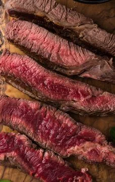 Different degrees of steak roasting Stock Photos