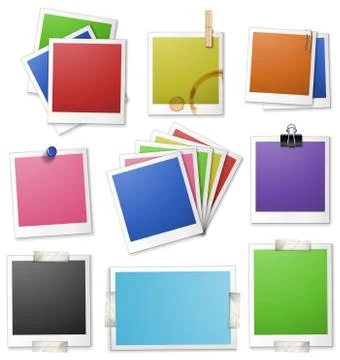 Different design of photo frames Stock Illustration