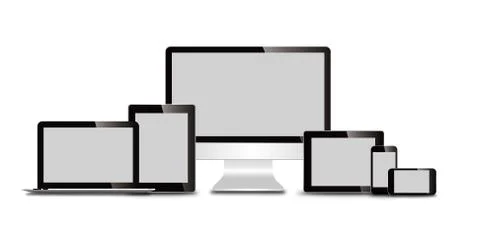 Different devices Stock Illustration