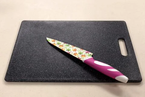 Different dishes in the kitchen, various kitchen utensils on table, in the ki Stock Photos