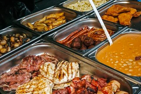 Different dishes Stock Photos