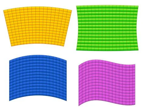 Different distorted elements Stock Illustration