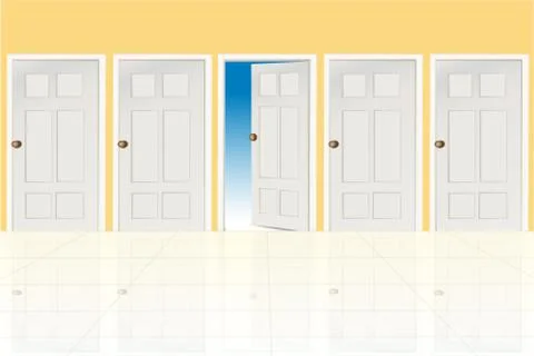 Different doors Stock Illustration
