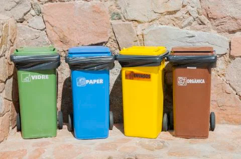 Different dumpsters Stock Photos