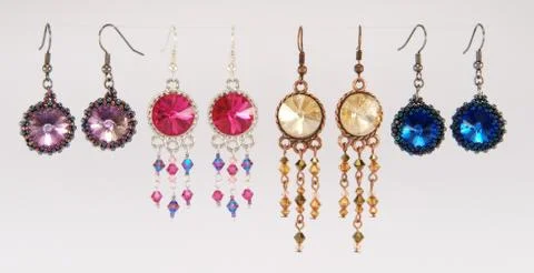 Different Earrings Stock Photos