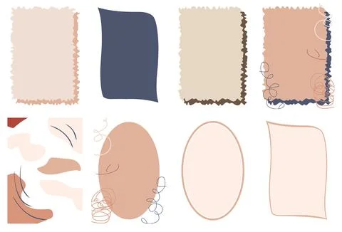 Different elements for decoration and design frames, cards, menus, background Illustrazione stock