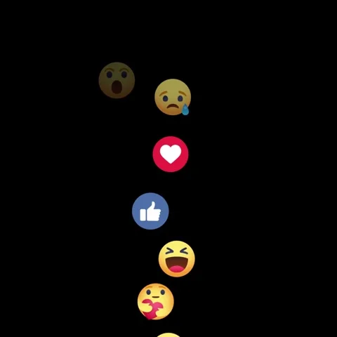 Different emoji, emoticons flying up on right side of frame on green backgr.. Stock Footage 327758152