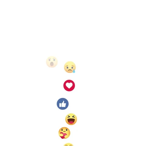 Different emoji, emoticons flying up on right side of frame on green backgr.. Stock Footage 327758158