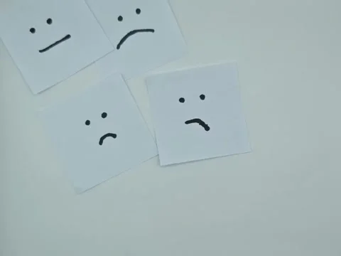 Different emojis moving on a white background Stock-Footage 331606106