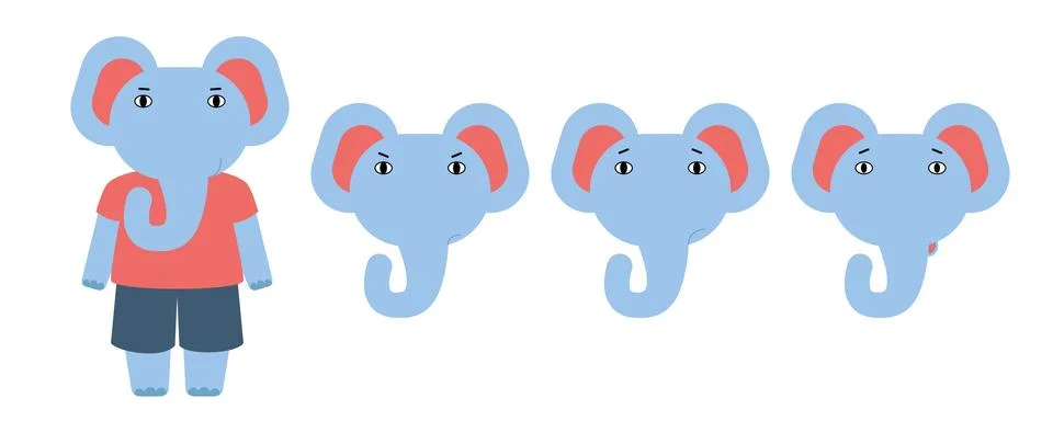Different emotions Stock Illustration