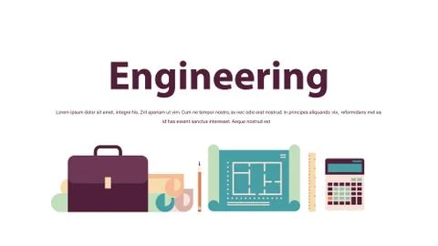 Different engineering tools icons set construction of buildings concept 库存插图