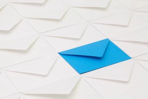 Different envelopes on the table Photos