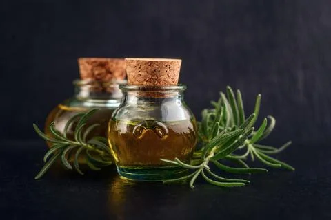 Different essential oils Stock Photos