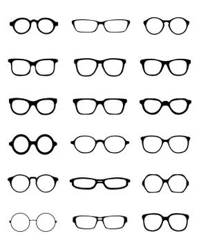 Different eyeglasses Stock Illustration