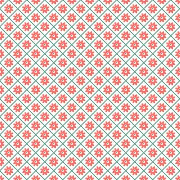 Different floral vector seamless patterns (tiling). Stock Illustration