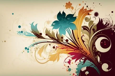 Different flowers on a white background. Stock Illustration