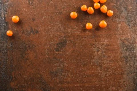 Different food and drink objects on stone and wood background Stock Photos