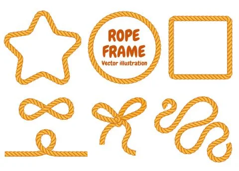Different frame ropes 스톡 일러스트