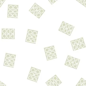 Different frames of glasses set glyph vector seamless pattern Illustrazione stock