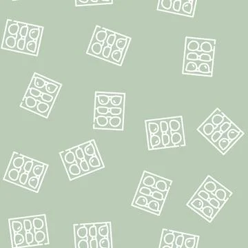 Different frames of glasses set line vector seamless pattern イラスト素材