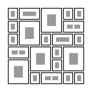 Different Frames on the Wall イラスト素材