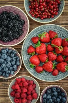 Different fresh summer berries Fotos de archivo