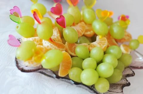 Different fruit snack Stock Photos
