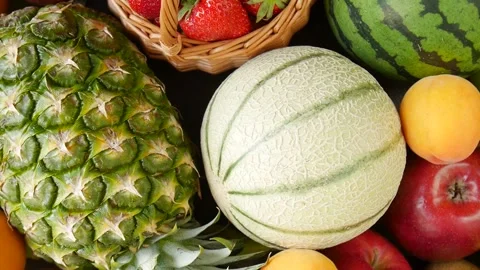 Different fruits on the table. Stock Footage 301862721