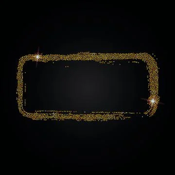 Different gold frames vector Illustrazione stock