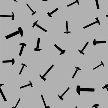 Different Hammer Seamless Random Pattern Stock Illustration