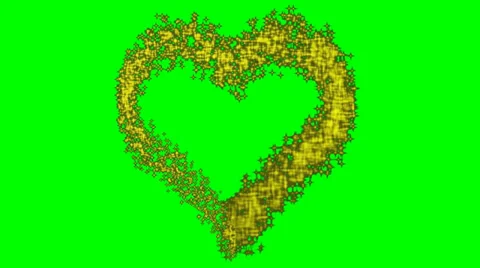 Different heart variations - green screen effect Stock-Footage 34606252