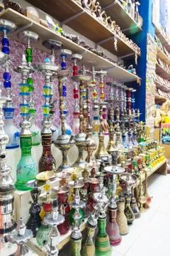 Different hookahs Stock Photos
