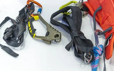 Different hooks on a cord Stock Photos