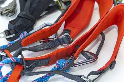 Different hooks on a cord Stock Photos