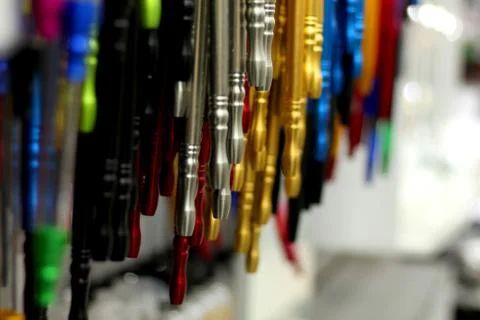 Different hoses of hookah Stock Photos