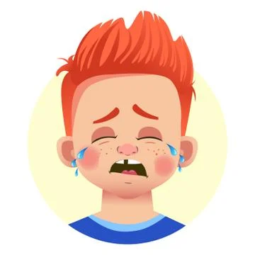 Different human emotions Stock Illustration